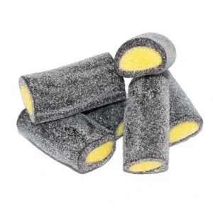 Product display of Swedish Candy Lemon Licorice Bites