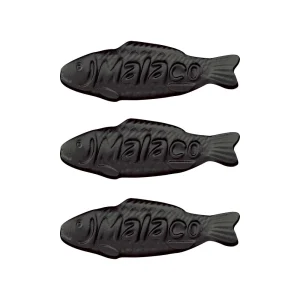 Product display of Swedish Candy Salt Licorice Fish