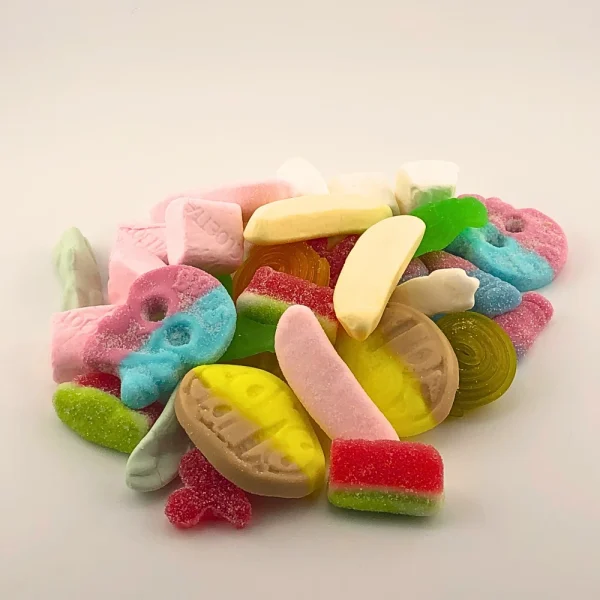 Candy display of Swedish Candy House Pastel Easter Mix