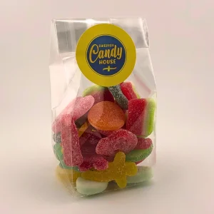 Bag display of Swedish Candy House Sour Easter Mix